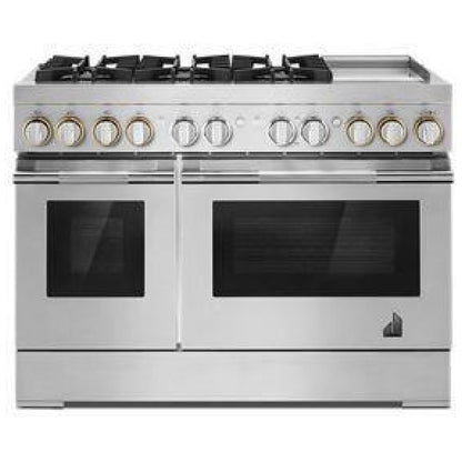 JennAir Rise JDRP548HL Dual Fuel Range, 6.3 cu. ft. Capacity, 48 inch Exterior Width, Convection, 6 Burners