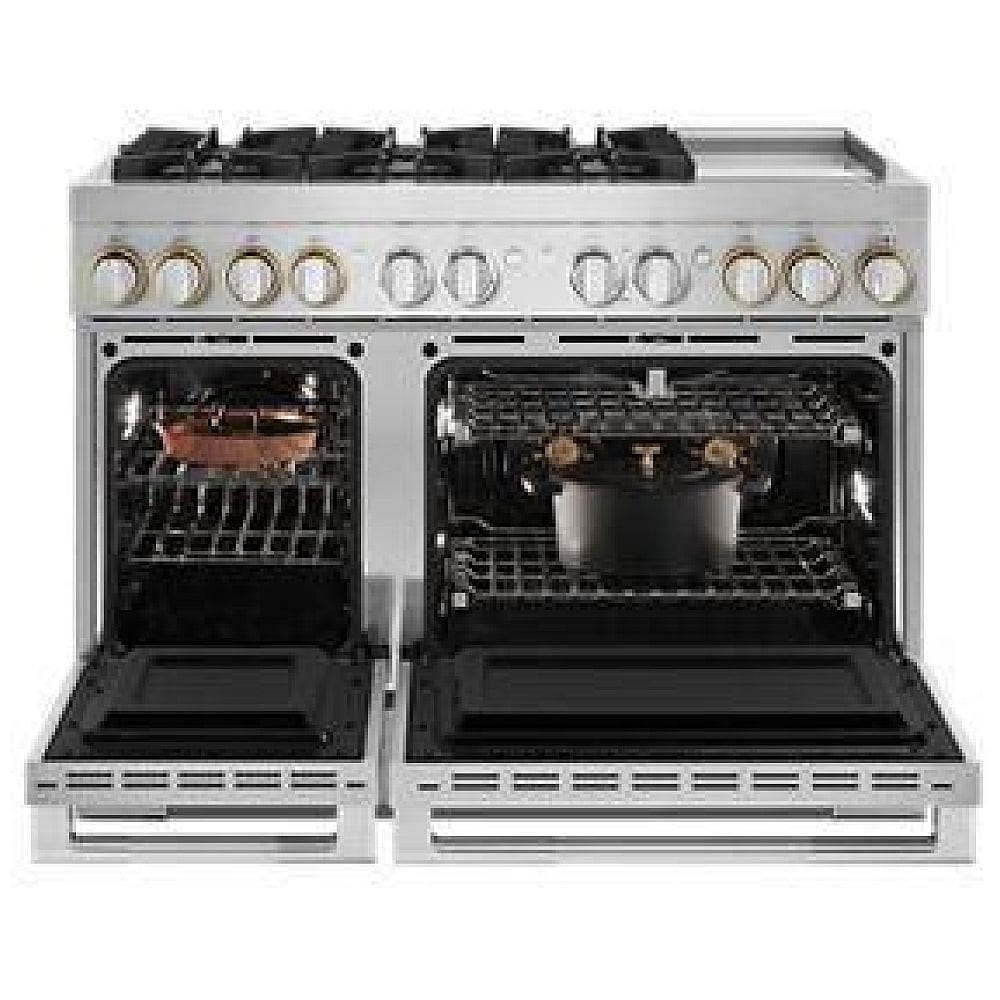 JennAir Rise JDRP548HL Dual Fuel Range, 6.3 cu. ft. Capacity, 48 inch Exterior Width, Convection, 6 Burners