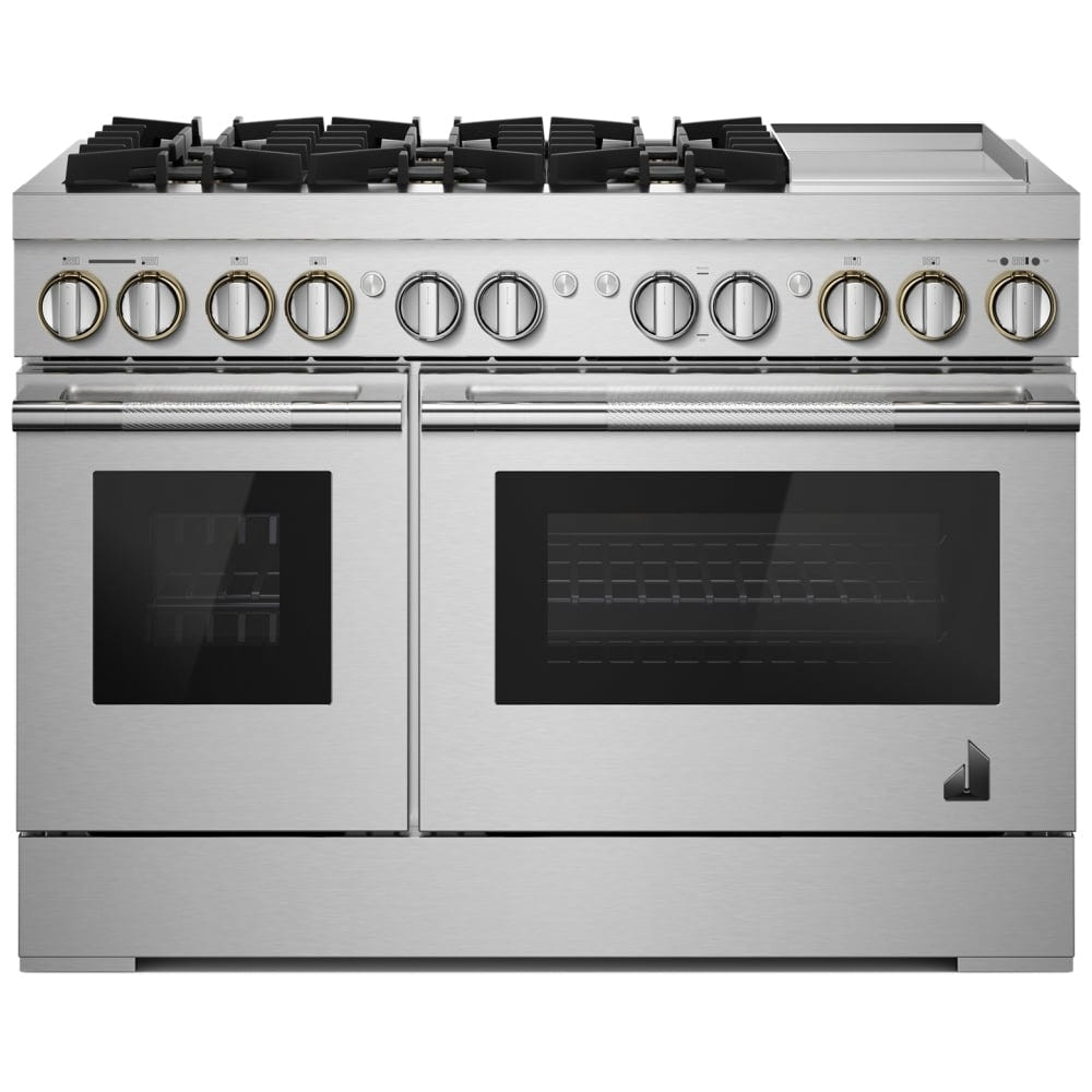JennAir Rise JDRP548HL Dual Fuel Range, 6.3 cu. ft. Capacity, 48 inch Exterior Width, Convection, 6 Burners