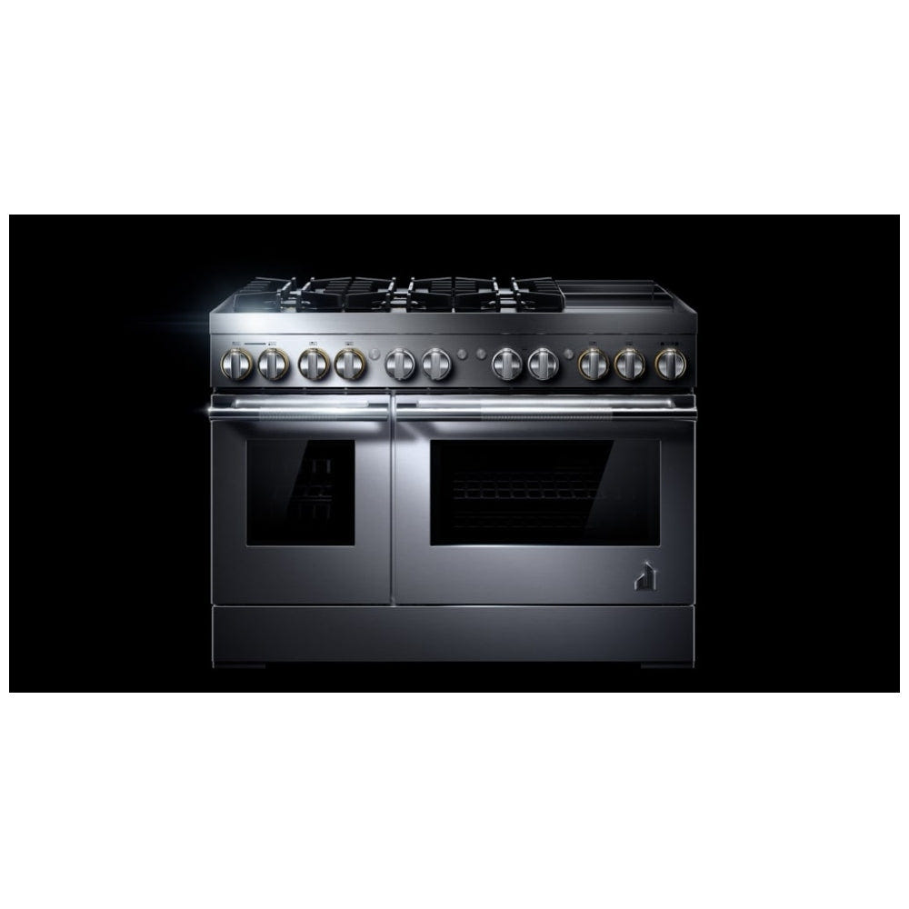 JennAir Rise JDRP548HL Dual Fuel Range, 6.3 cu. ft. Capacity, 48 inch Exterior Width, Convection, 6 Burners