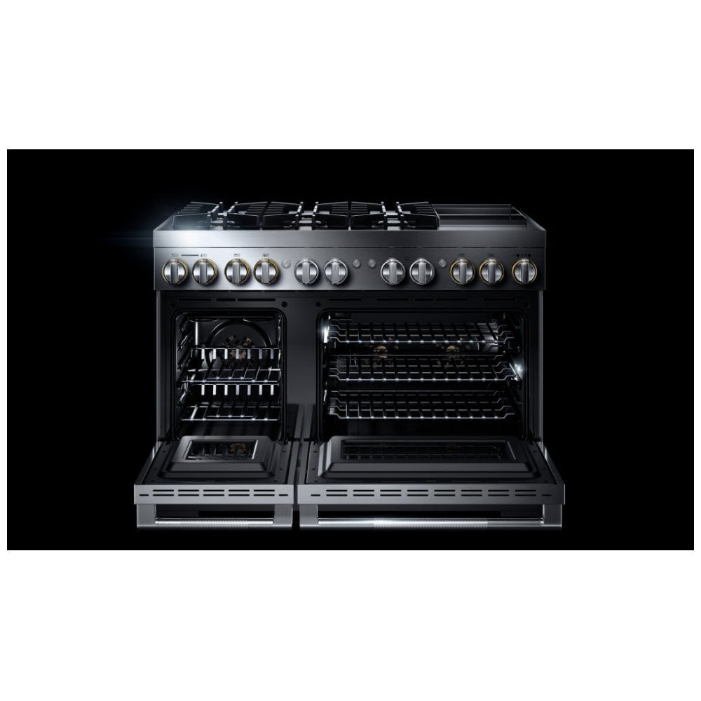 JennAir Rise JDRP548HL Dual Fuel Range, 6.3 cu. ft. Capacity, 48 inch Exterior Width, Convection, 6 Burners