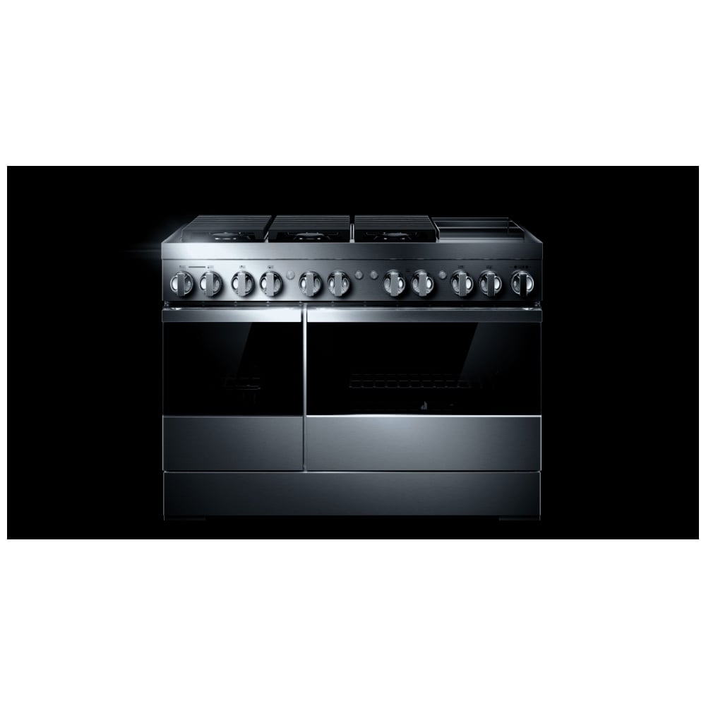 JennAir Noir JDRP548HM Dual Fuel Range, 6.3 cu. ft. Capacity, 48 inch Exterior Width, Convection, 6 Burners