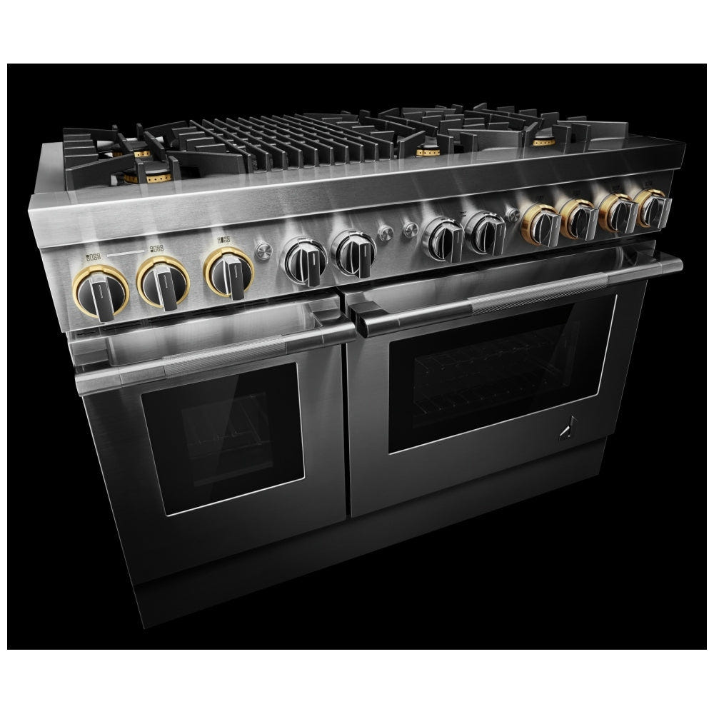JennAir Rise JDRP648HL Dual Fuel Range, 6.3 cu. ft. Capacity, 48 inch Exterior Width, Convection, 6 Burners