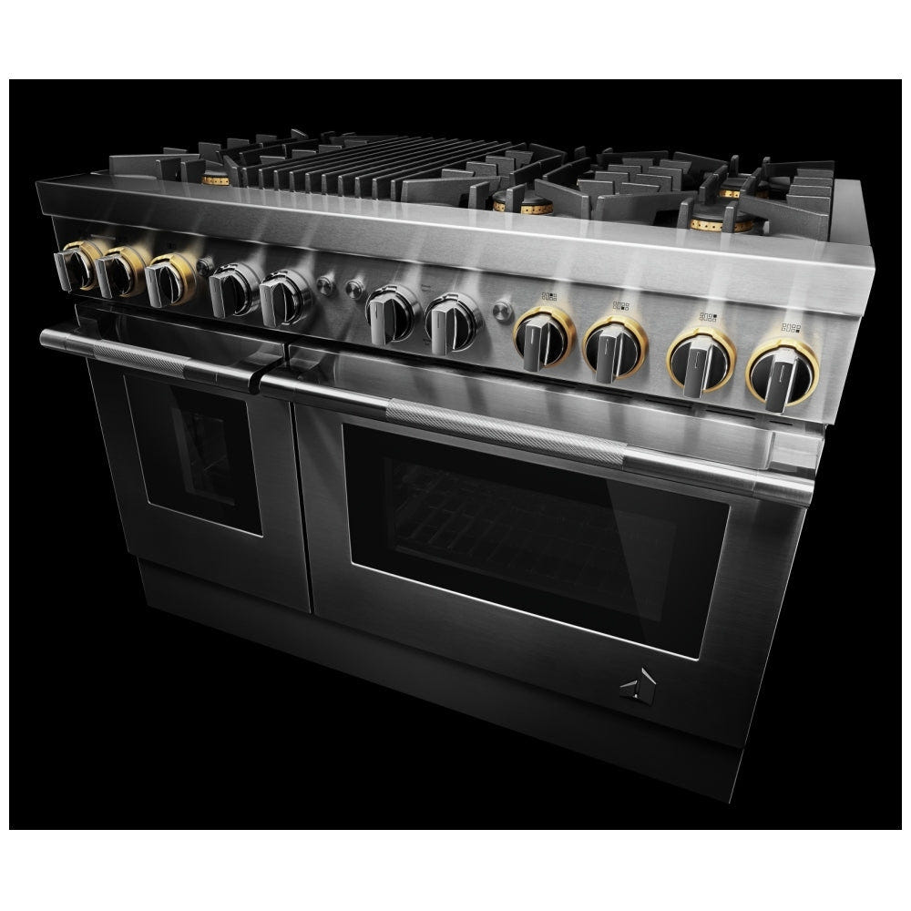 JennAir Rise JDRP648HL Dual Fuel Range, 6.3 cu. ft. Capacity, 48 inch Exterior Width, Convection, 6 Burners