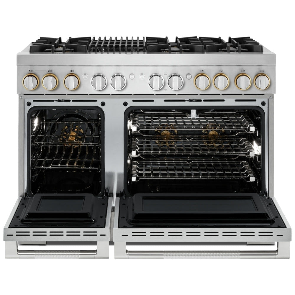 JennAir Rise JDRP648HL Dual Fuel Range, 6.3 cu. ft. Capacity, 48 inch Exterior Width, Convection, 6 Burners