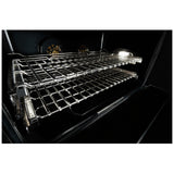 JennAir Rise JDRP648HL Dual Fuel Range, 6.3 cu. ft. Capacity, 48 inch Exterior Width, Dual Fan Convection, 6 Burners, Self Clean, Double Oven, Stainless Steel colour