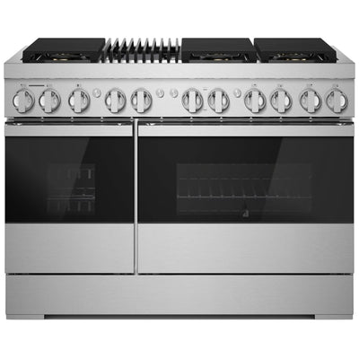 JennAir Noir JDRP648HM Dual Fuel Range, 6.3 cu. ft. Capacity, 48 inch Exterior Width, True Convection, 6 Burners