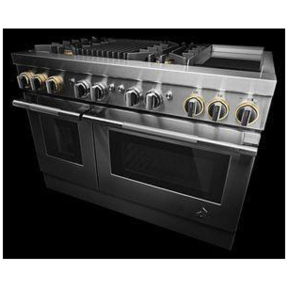 JennAir Rise JDRP748HL Dual Fuel Range, 6.3 cu. ft. capacity, 48 inch exterior width, True Convection, 4 Burners