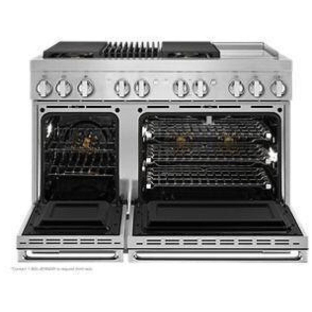 JennAir Noir JDRP748HM Dual Fuel Range, 6.3 cu. ft. Capacity, 48 inch Exterior Width, True Convection, 4 Burners