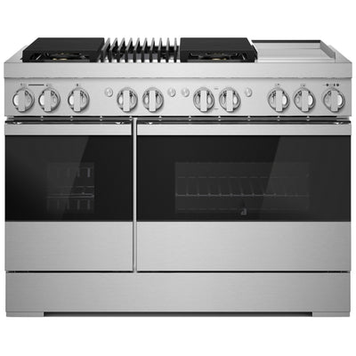 JennAir Rise JDSP536HL 双燃料炉灶，7.1 立方英尺容量，36 英寸外部宽度，真对流，4 个燃烧器