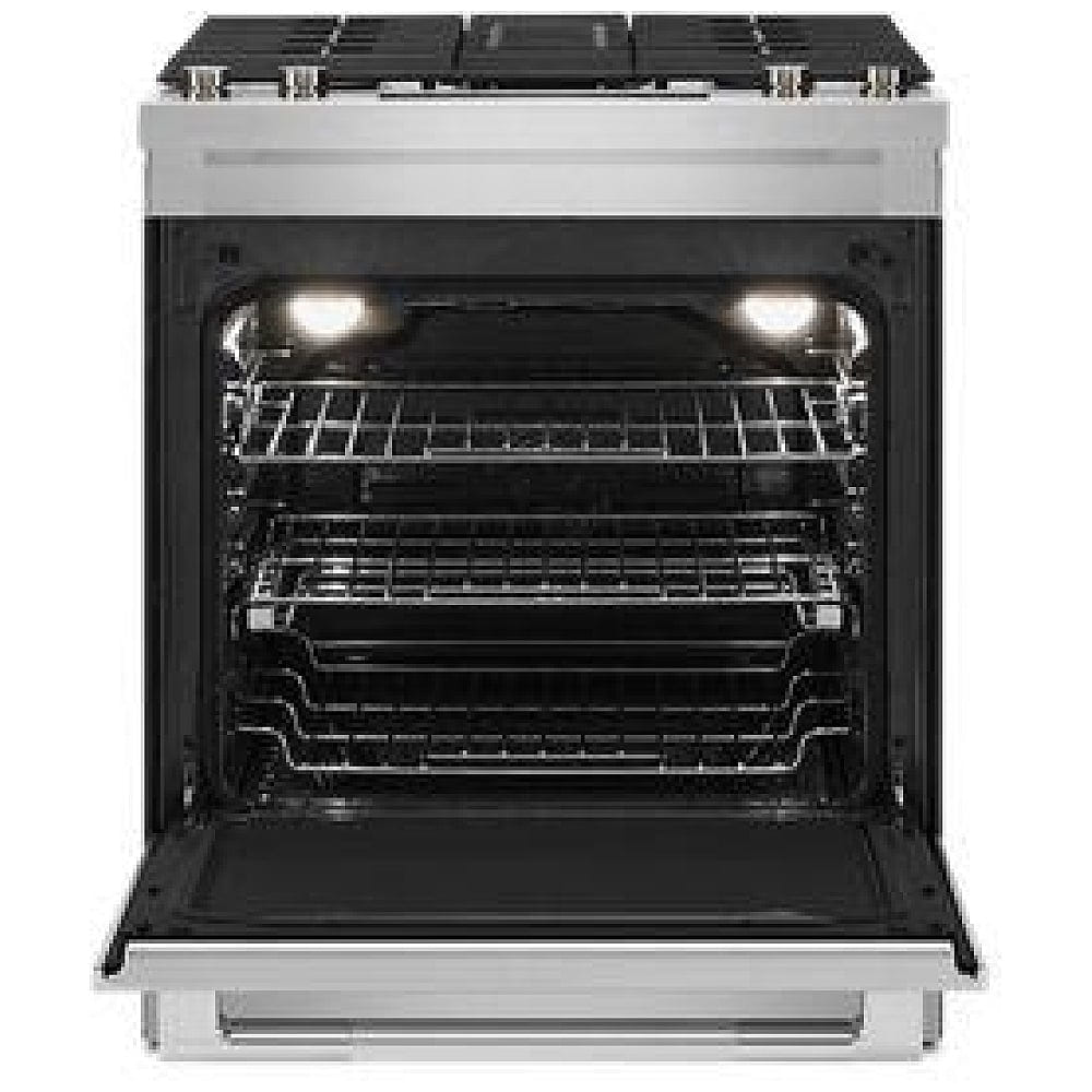 JennAir JDS1750ML Dual Fuel Range, 6.4 cu. ft. Capacity, 30 inch Exterior Width, True Convection, 4 Burners, Air Fry, Self Clean, Stainless Steel colour Downdraft Range