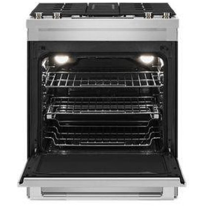 JennAir JDS1750ML Dual Fuel Range, 6.4 cu. ft. Capacity, 30 inch Exterior Width, True Convection, 4 Burners, Air Fry, Self Clean, Stainless Steel colour Downdraft Range