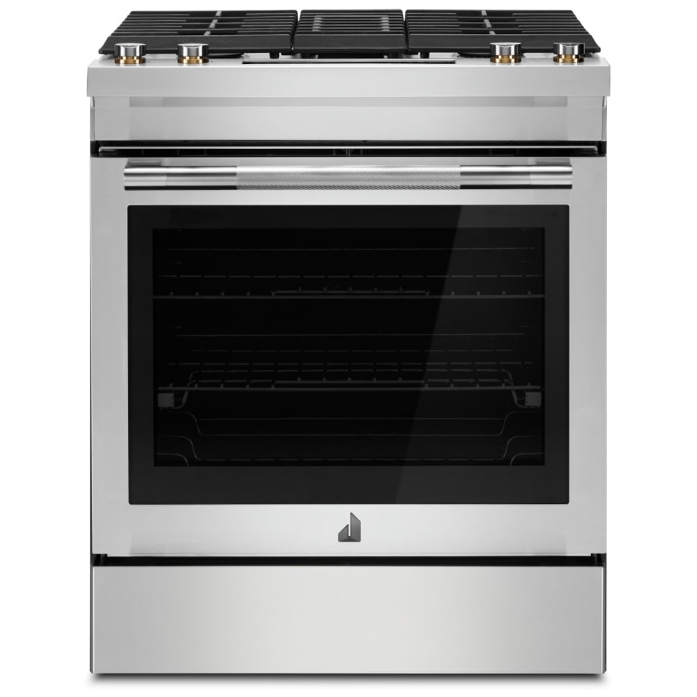 JennAir JDS1750ML Dual Fuel Range, 6.4 cu. ft. Capacity, 30 inch Exterior Width, True Convection, 4 Burners, Yes, Self Clean, Stainless Steel colour