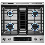 JennAir JDS1750ML Dual Fuel Range, 6.4 cu. ft. Capacity, 30 inch Exterior Width, True Convection, 4 Burners, Yes, Self Clean, Stainless Steel colour
