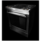 JennAir JDS1750ML Dual Fuel Range, 6.4 cu. ft. Capacity, 30 inch Exterior Width, True Convection, 4 Burners, Yes, Self Clean, Stainless Steel colour