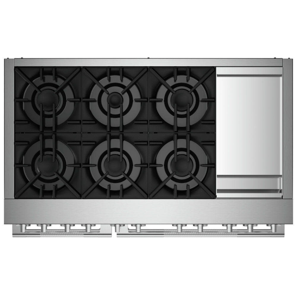 JennAir Rise JDSP548HL Dual Fuel Range, 6.3 cu. ft. Capacity, 48 inch Exterior Width, True Convection, 6 Burners