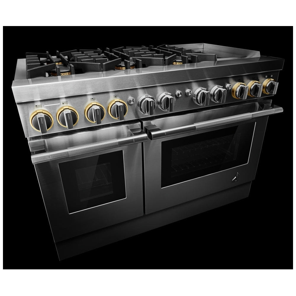 JennAir Rise JDSP548HL Dual Fuel Range, 6.3 cu. ft. Capacity, 48 inch Exterior Width, True Convection, 6 Burners