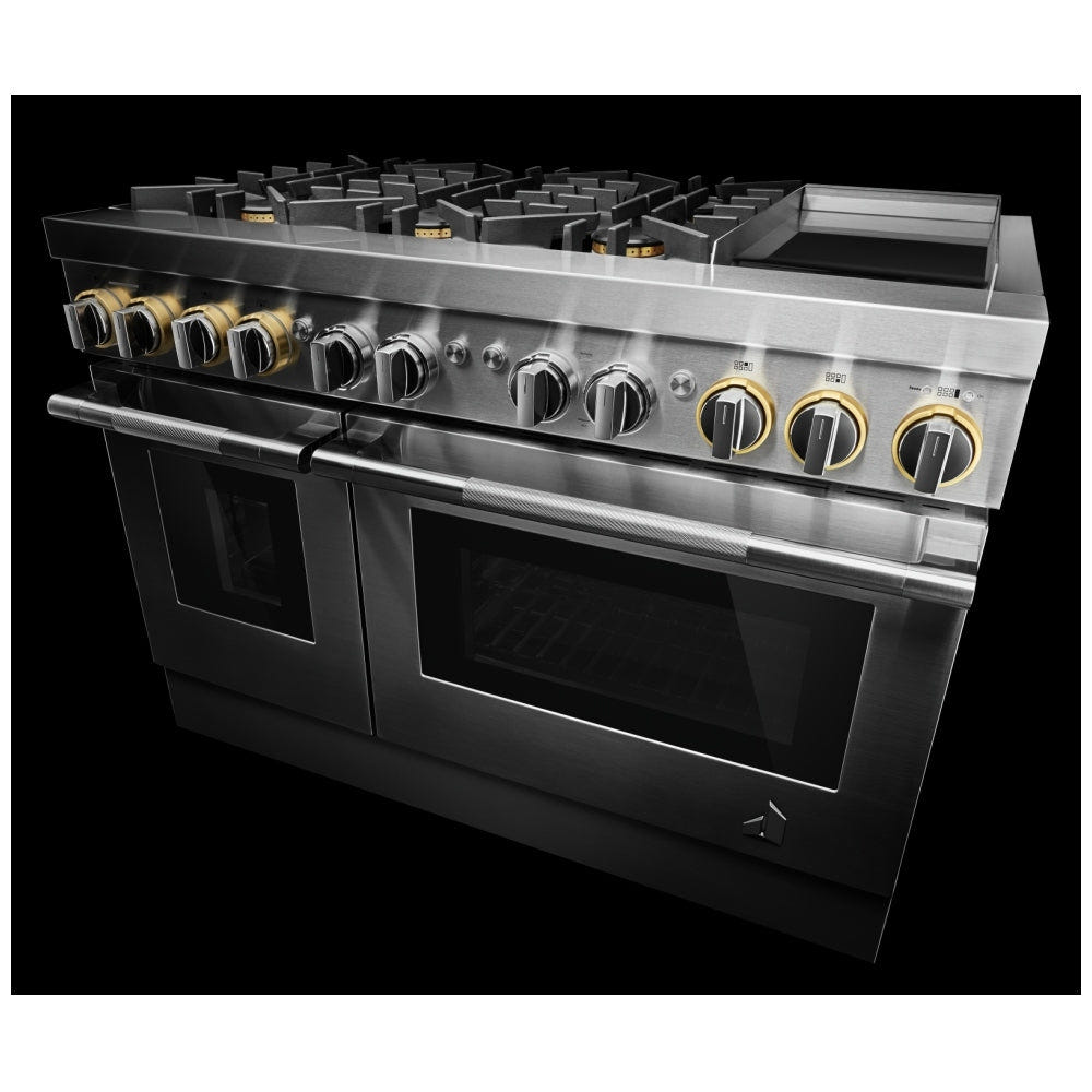 JennAir Rise JDSP548HL Dual Fuel Range, 6.3 cu. ft. Capacity, 48 inch Exterior Width, True Convection, 6 Burners