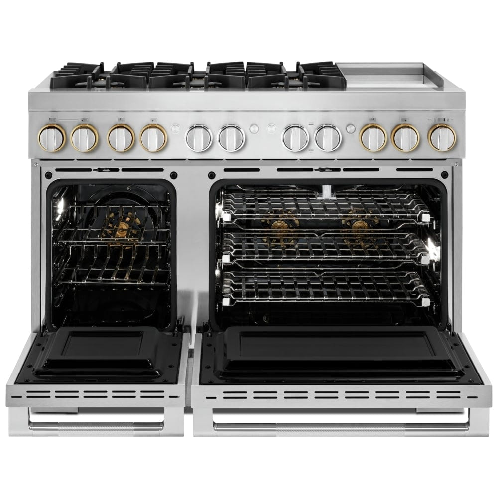 JennAir Rise JDSP548HL Dual Fuel Range, 6.3 cu. ft. Capacity, 48 inch Exterior Width, True Convection, 6 Burners
