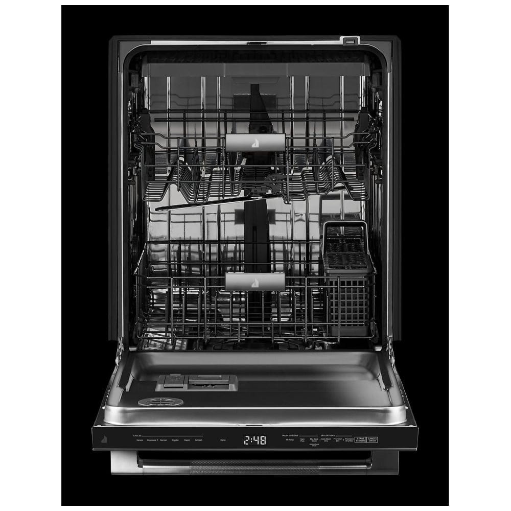 JennAir Rise JDTS3924SL Dishwasher, 24 inch Exterior Width, Stainless Steel (Interior), 6 Wash Cycles, 14 Capacity (Place Settings), Stainless Steel colour