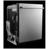 JennAir Rise JDTS3924SL Dishwasher, 24 inch Exterior Width, 39 dB Decibel Level, Fully Integrated, Stainless Interior, 6 Wash Cycles, 14 Capacity (Place Settings), 3 Loading Racks, Stainless Steel colour