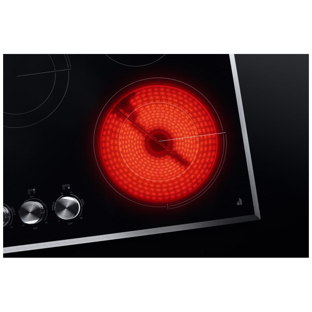 JennAir JEC3430HB 30" Oblivion Glass Radiant Cooktop 3000W