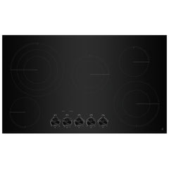 JennAir JEC3536HB Electric Cooktop, 36 inch Exterior Width, 5 Burners, 3,000 W Highest Element, Black colour