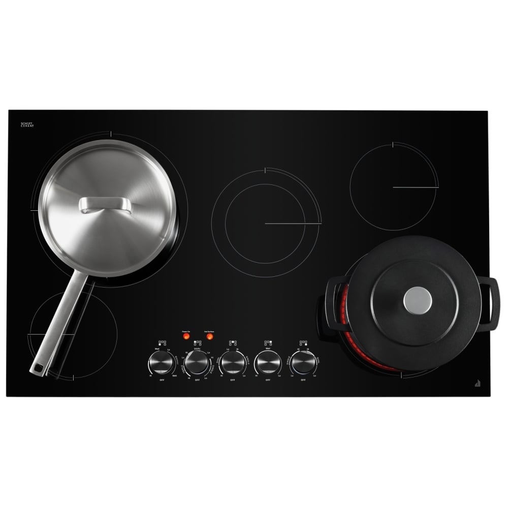 JennAir JEC3536HB Electric Cooktop 36" 3000W Oblivion Glass Cooktop
