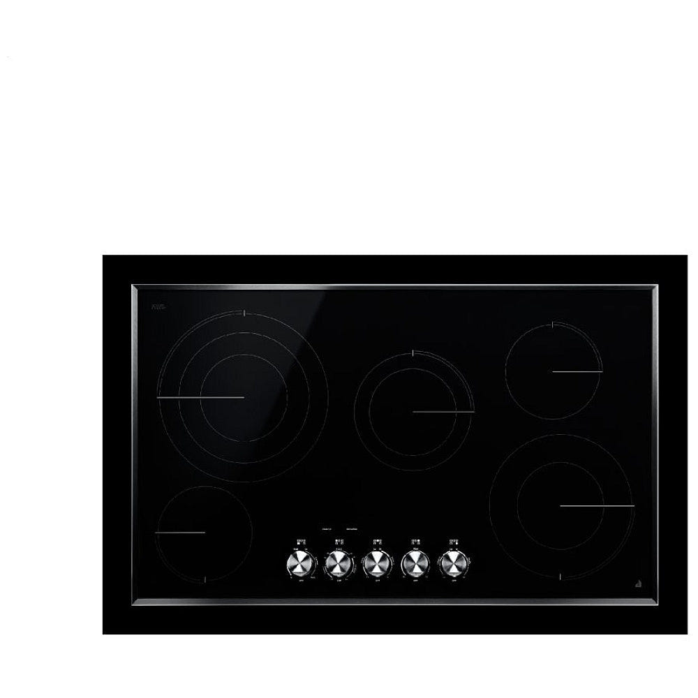 JennAir JEC3536HS Electric Cooktop, 36 inch Exterior Width, 5 Burners, 3,000 Watts Highest Burner Element, Black colour