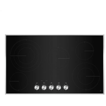 JennAir JEC3536HS Electric Cooktop, 36 inch Exterior Width, 5 Burners, 3,000 Watts Highest Burner Element, Black colour