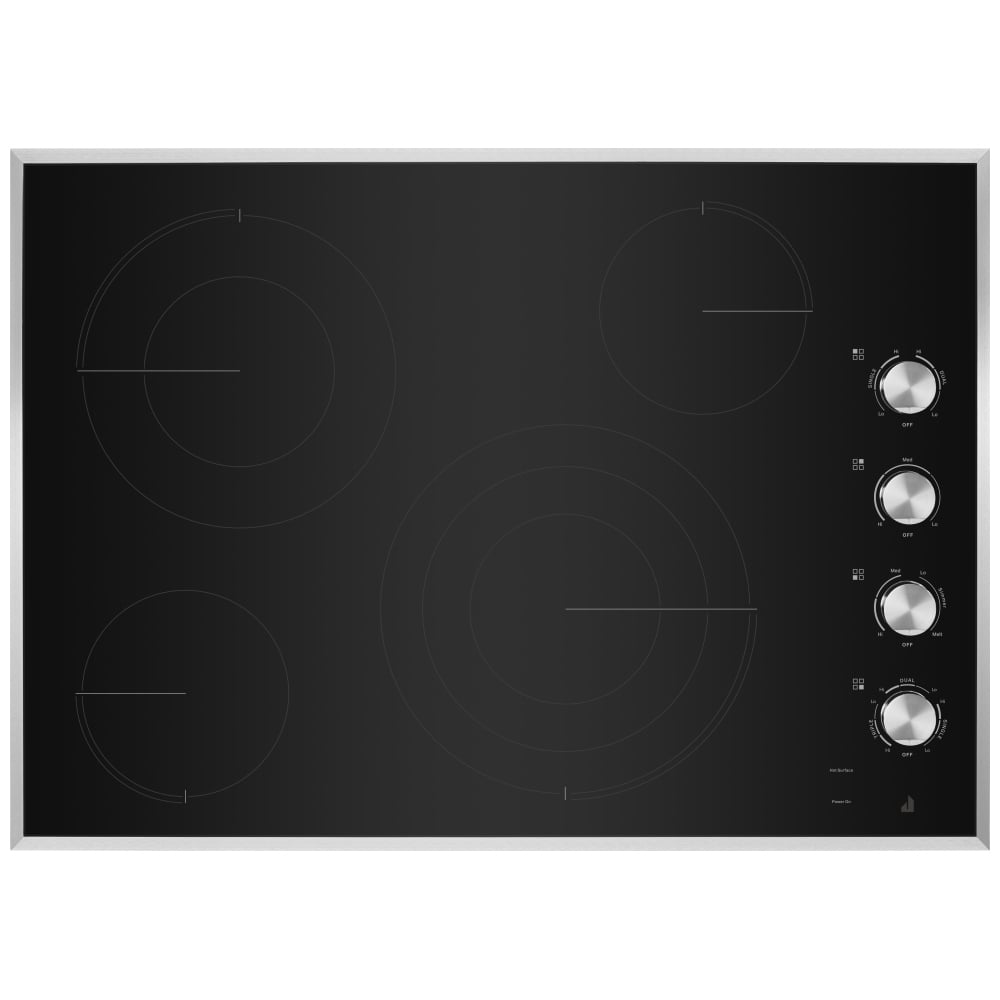 JennAir JEC3536HS Electric Cooktop, 36 inch Exterior Width, 5 Burners, 3,000 W Highest Element, Black colour
