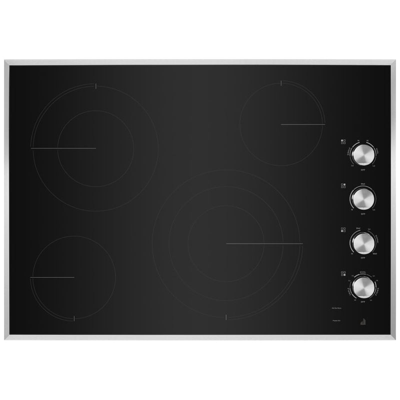 JennAir JEC3536HS Electric Cooktop, 36 inch Exterior Width, 5 Burners, 3,000 W Highest Element, Black colour