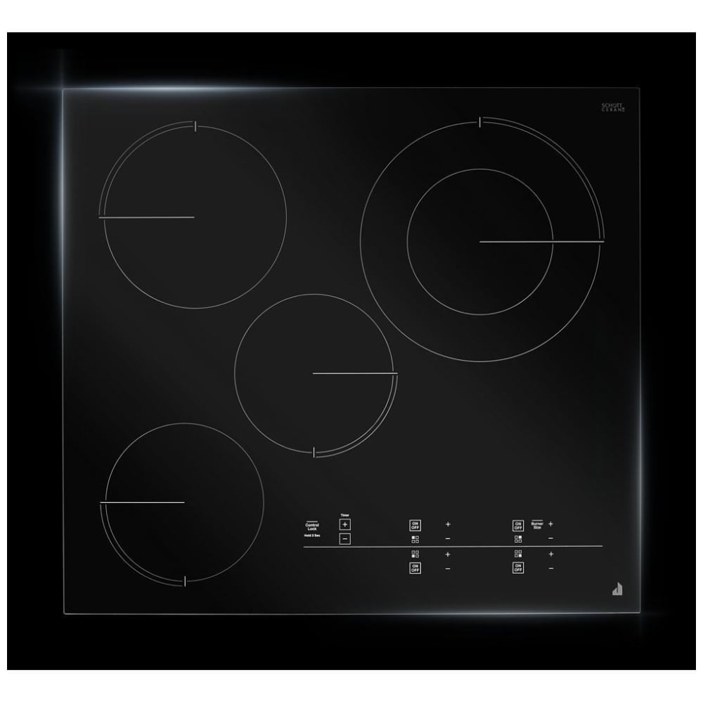 JennAir JEC4424KB Electric Cooktop, 24 inch Exterior Width, 4 Burners