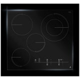 JennAir JEC4424KB Electric Cooktop, 24 inch Exterior Width, 4 Burners, 3,000 W Highest Element, Black colour