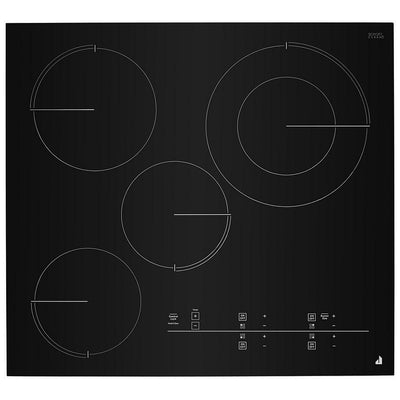JennAir JEC4424KB 电炉灶，24 英寸外部宽度，4 个燃烧器