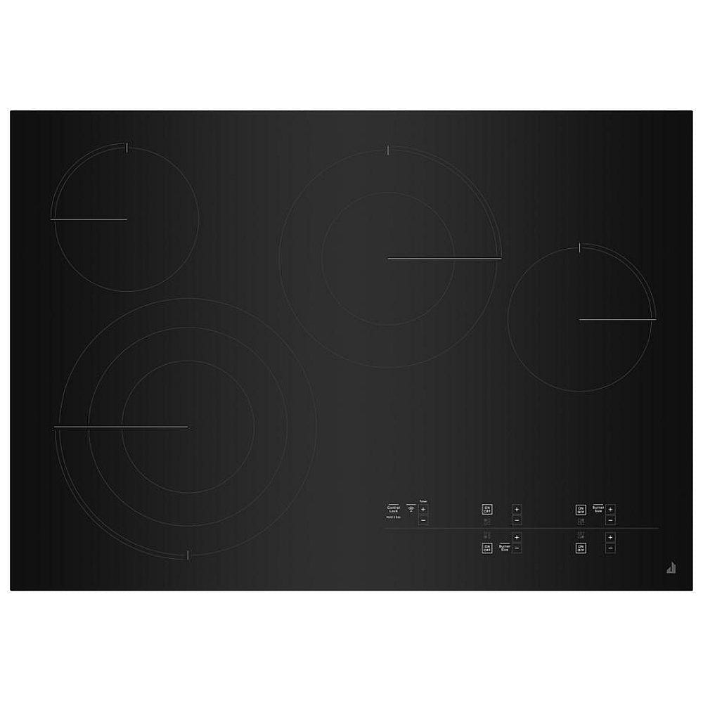 JennAir JEC4430KB Electric Cooktop, 30 inch Exterior Width, 4 Burners, 4,500 Watts
