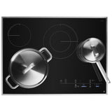 JennAir JEC4430KS Electric Cooktop, 30 inch Exterior Width, 4 Burners, 4,500 W Highest Element, Black colour