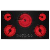 JennAir JEC4536KB Electric Cooktop, 36 inch Exterior Width, 5 Burners, 4,500 W Highest Element, Black colour