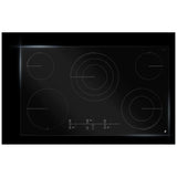 JennAir JEC4536KB Electric Cooktop, 36 inch Exterior Width, 5 Burners, 4,500 W Highest Element, Black colour