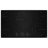 JennAir JEC4536KB Electric Cooktop, 36 inch Exterior Width, 5 Burners, 4,500 W Highest Element, Black colour