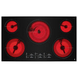 JennAir JEC4536KB Electric Cooktop, 36 inch Exterior Width, 5 Burners, 4,500 W Highest Element, Black colour