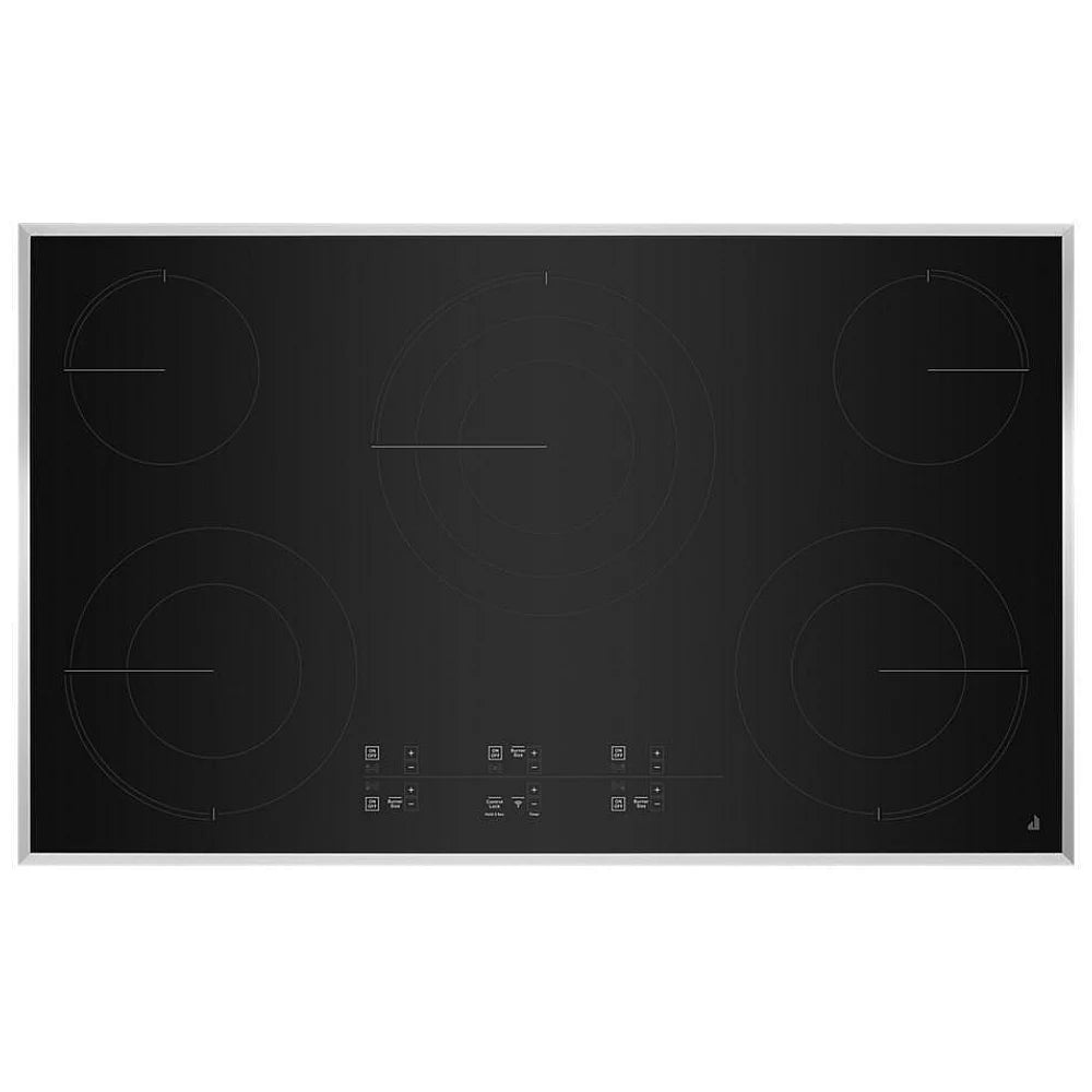 JennAir JEC4536KS Electric Cooktop, 36 inch exterior width, 5 burners, 4,500 watts
