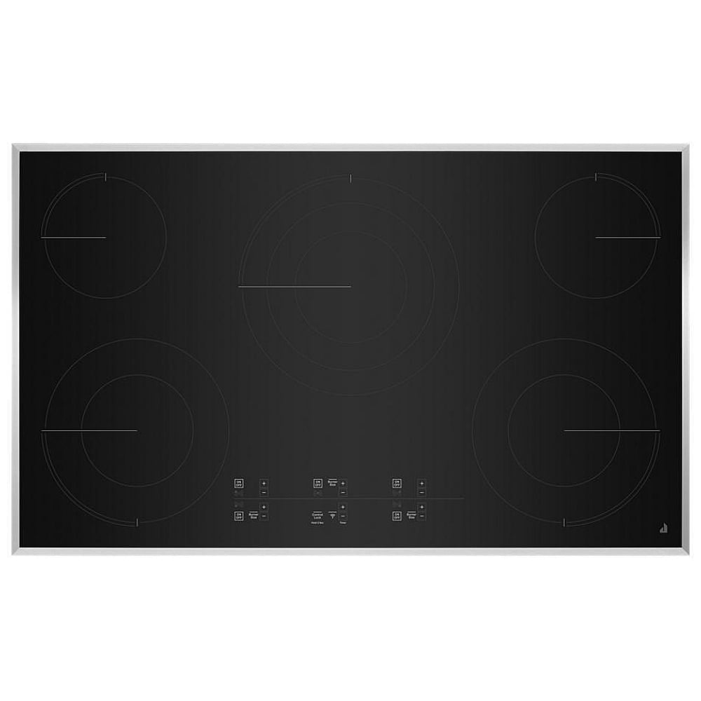 JennAir JEC4536KS Electric Cooktop, 36 inch Exterior Width, 5 Burners, 4,500 Watts