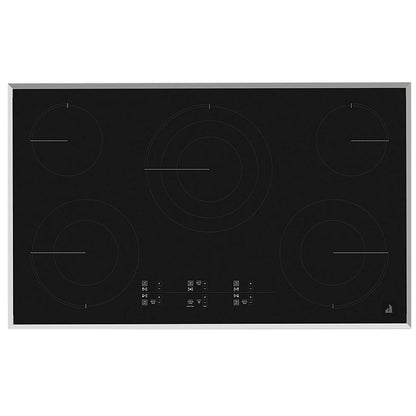 JennAir JEC4536KS Electric Cooktop, 36 inch Exterior Width, 5 Burners, 4,500 Watts