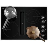 JennAir JED3430GB Electric Cooktop, 30 inch Exterior Width, 4 Burners, Downdraft, 3,000 W Highest Element, Black colour