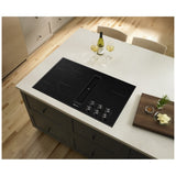 JennAir JED3536GB Electric Cooktop, 36 inch Exterior Width, 5 Burners, Downdraft, 3,000 W Highest Element, Black colour