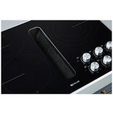 JennAir Euro Style JED3536GS Electric Cooktop, 36 inch Exterior Width, 5 Burners, Downdraft, 3,000 W Highest Element, Black colour