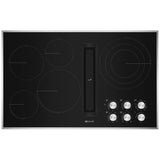 JennAir Euro Style JED3536GS Electric Cooktop, 36 inch Exterior Width, 5 Burners, Downdraft, 3,000 W Highest Element, Black colour