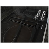 JennAir Euro Style JED3536GS Electric Cooktop, 36 inch Exterior Width, 5 Burners, Downdraft, 3,000 W Highest Element, Black colour