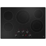 GE JEP5030DTBB Electric Cooktop, 30 inch Exterior Width, 5 Burners, Black colour